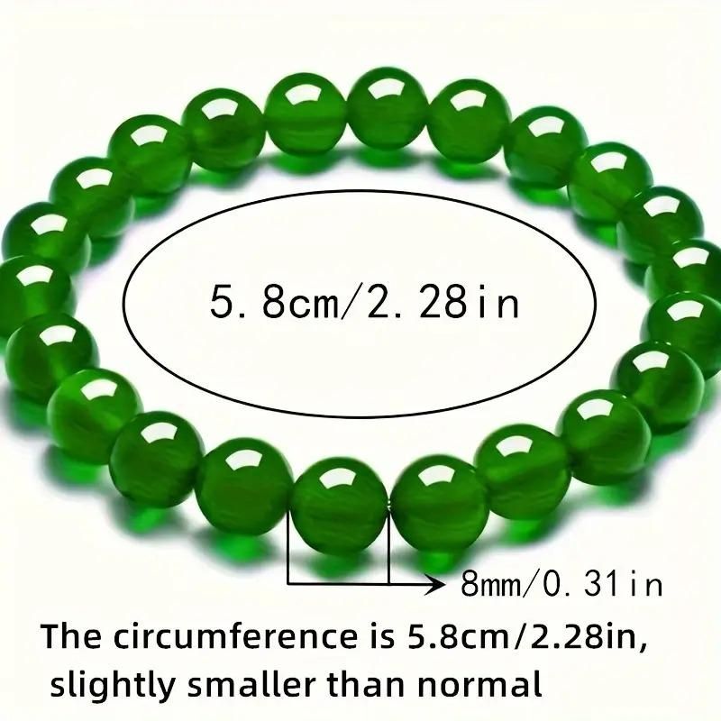 Eternal Harmony: Genuine Green Jade Twin Bracelet Set