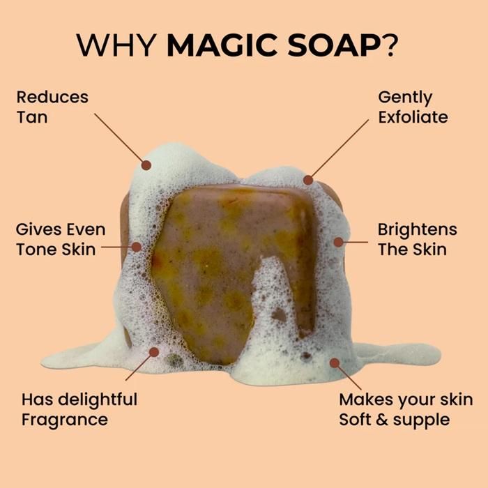 Lucacci Soaps Sandalwood & Saffron Magic Soaps For Bath Paraben Free 100g - SHIPPED TO YOU