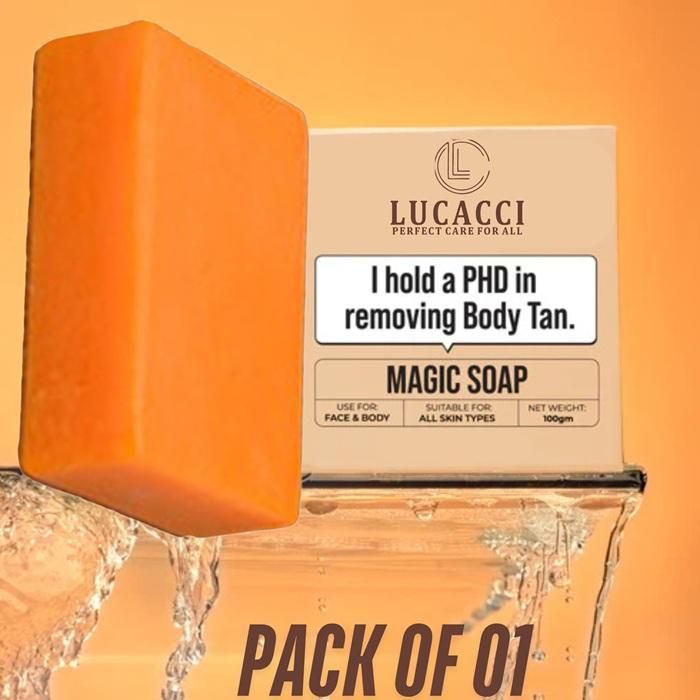 Lucacci Soaps Sandalwood & Saffron Magic Soaps For Bath Paraben Free 100g - SHIPPED TO YOU