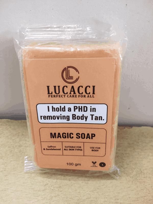 Lucacci Soaps Sandalwood & Saffron Magic Soaps For Bath Paraben Free 100g - SHIPPED TO YOU