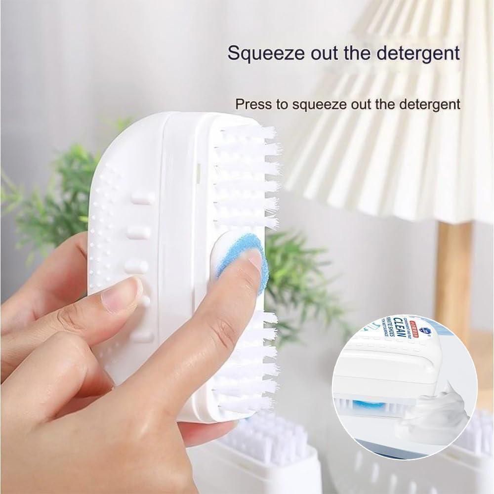 Multi - Purpose Shoe Cleaner Tool – 2 - in - 1 Soft & Stiff Bristle Brush for Deep Cleaning All Footwear - SHIPPED TO YOU