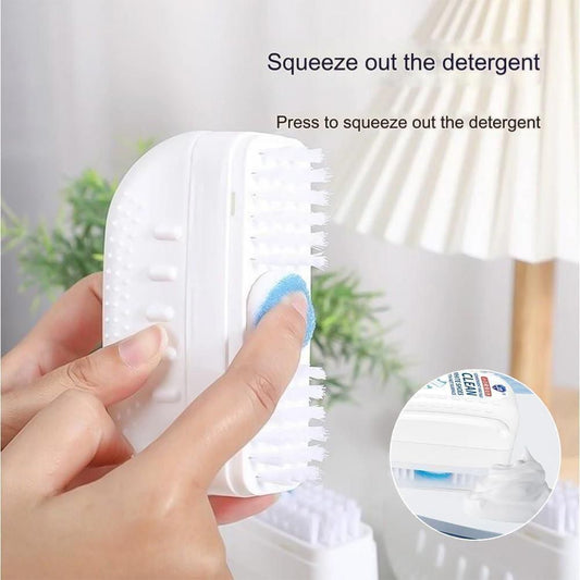 Multi - Purpose Shoe Cleaner Tool – 2 - in - 1 Soft & Stiff Bristle Brush for Deep Cleaning All Footwear - SHIPPED TO YOU